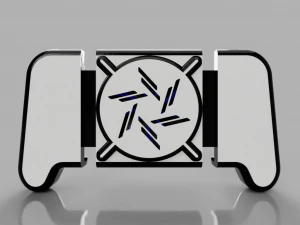 bluetooth gamepad for smartphone or pc with cooler 3D Model