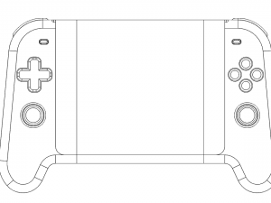 bluetooth gamepad for smartphone or pc with cooler 3D 모델