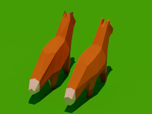 fox low poly 3D Model
