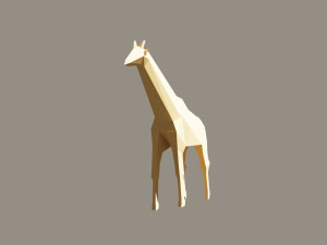 giraffe low poly 3D-Modell