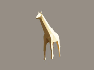 jirafa de baja poli Modelo 3D