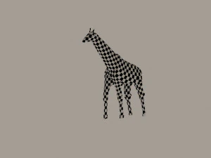 giraffe low poly 3D Model