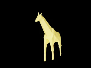 giraffe low poly 3D Model
