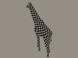 giraffe low poly 3D Модель