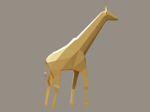 giraffe low poly 3D Модель