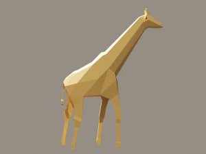 giraffe low poly 3D Model