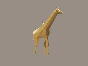 giraffe low poly 3D Model