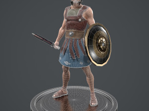 roman soldier game ready 3D 모델