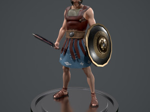 roman soldier game ready 3D 모델