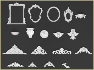 43 ornament imm brush for zbrush Modèle 3D