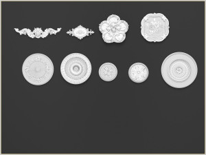 43 ornament imm brush for zbrush Modèle 3D