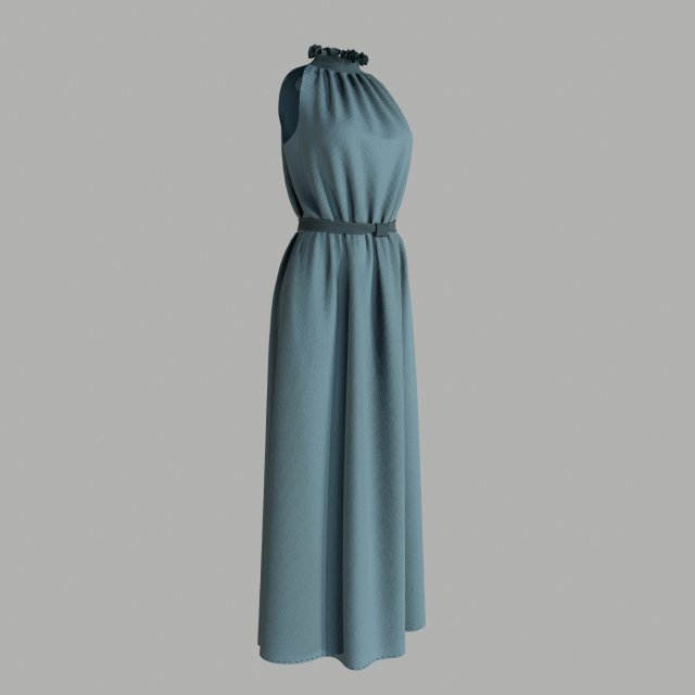 dress 3D Model .c4d .max .obj .3ds .fbx .stl .blend 