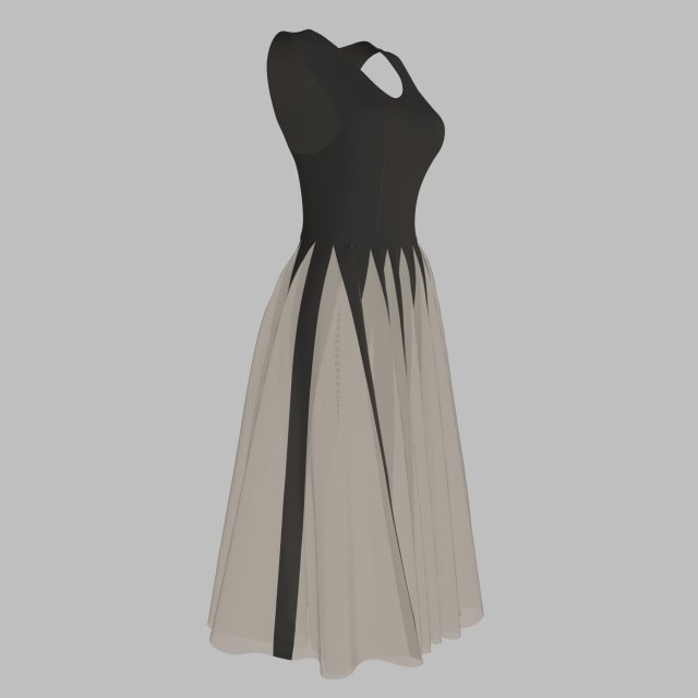 dress 3D Model .c4d .max .obj .3ds .fbx .stl .blend 