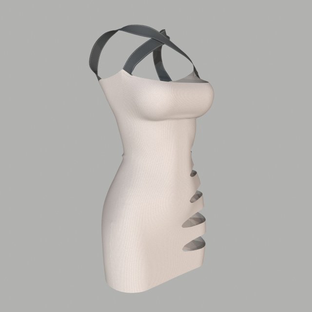 dress 3D Model .c4d .max .obj .3ds .fbx .stl .blend 