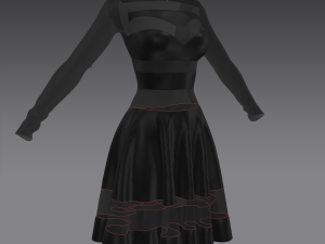 dress 3Dモデル