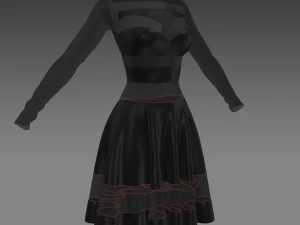 vestito Modello 3D