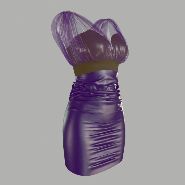 dress 3D Model .c4d .max .obj .3ds .fbx .stl .blend