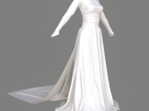 wedding dress 3D Model