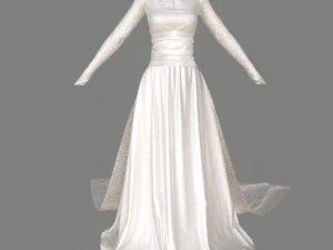 wedding dress 3D Model