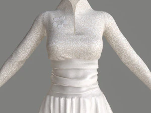 wedding dress 3D Model