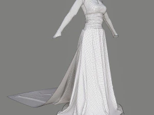 wedding dress 3D Model