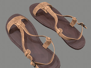 female sandals Modello 3D