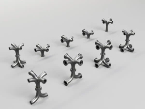 55 hard surface pipes kitbash imm brush 3D Model