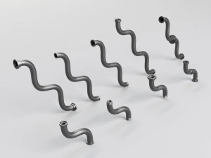 55 hard surface pipes kitbash imm brush 3D Model