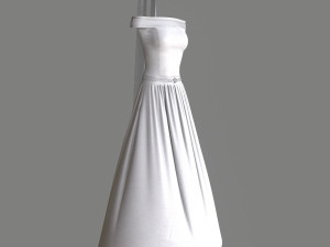 wedding dress 3D 模型