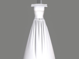 wedding dress 3D 模型
