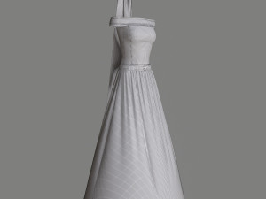 wedding dress 3D 模型