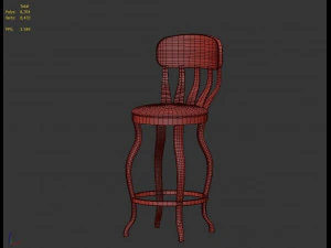 Wooden chair 3D Model
