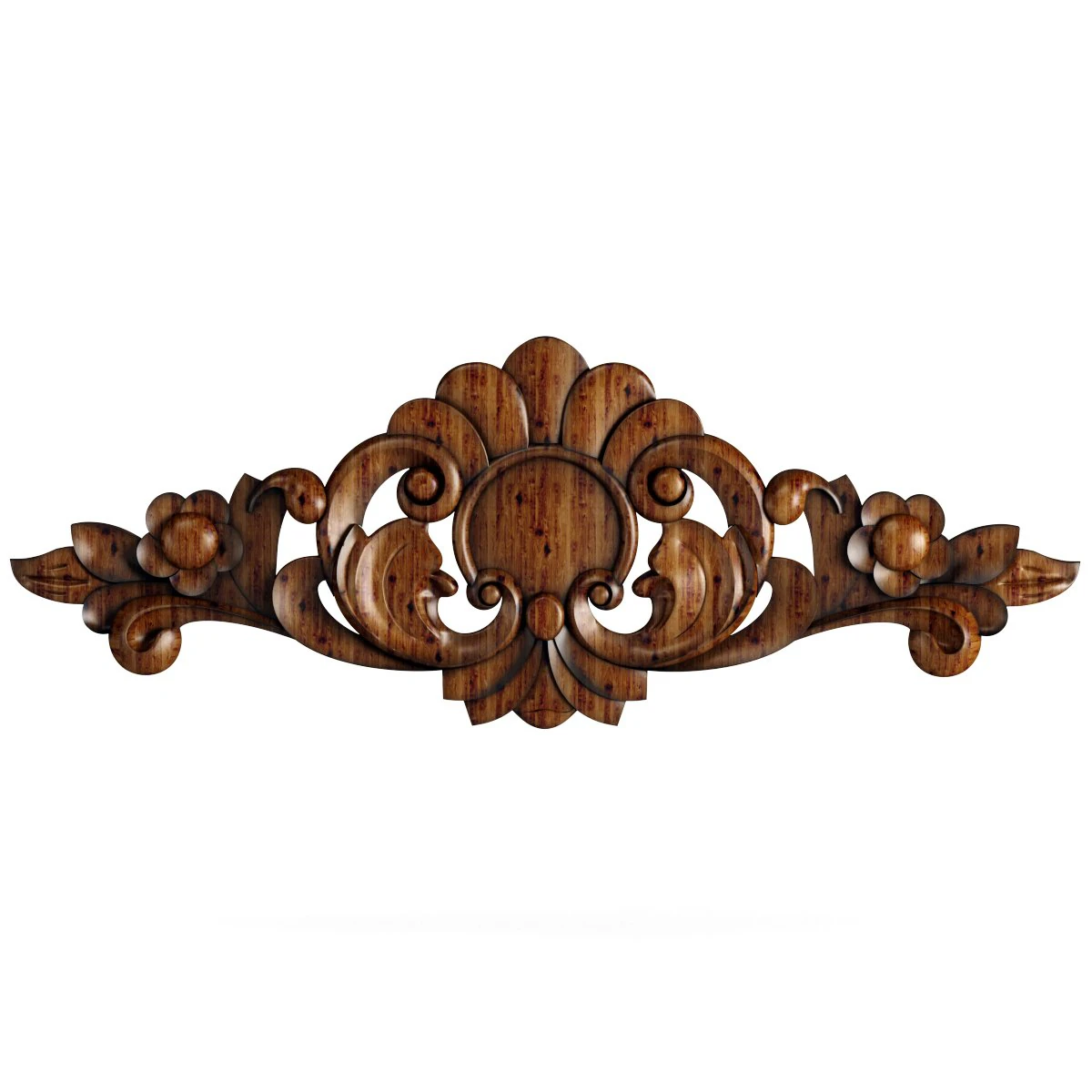 decorative wood curve 3D Model .c4d .max .obj .3ds .fbx .stl .blend 