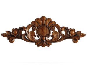 decorative wood curve 3D Модель