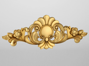 decorative wood curve 3D Model
