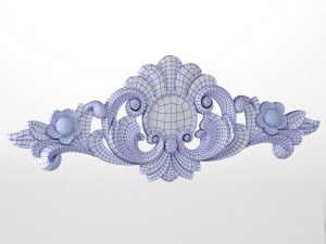 decorative wood curve 3D Model