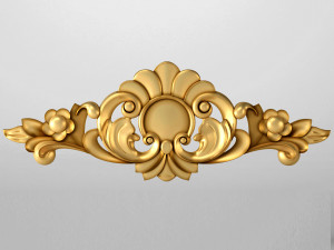 decorative wood curve 3D Model