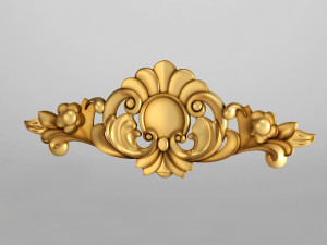 decorative wood curve 3D Model