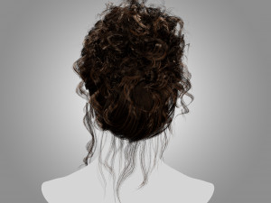 Low Poly Real-Time HairCards for games Modelo 3D