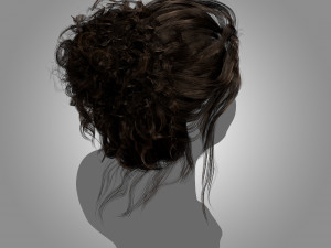 Low Poly Real-Time HairCards for games Modelo 3D
