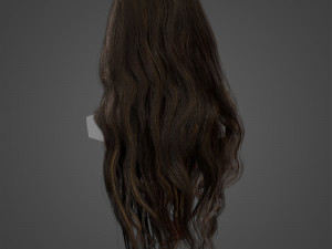 Low Poly Real-Time HairCards for games Modèle 3D