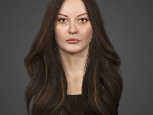 Low Poly Real-Time HairCards for games 3D Model