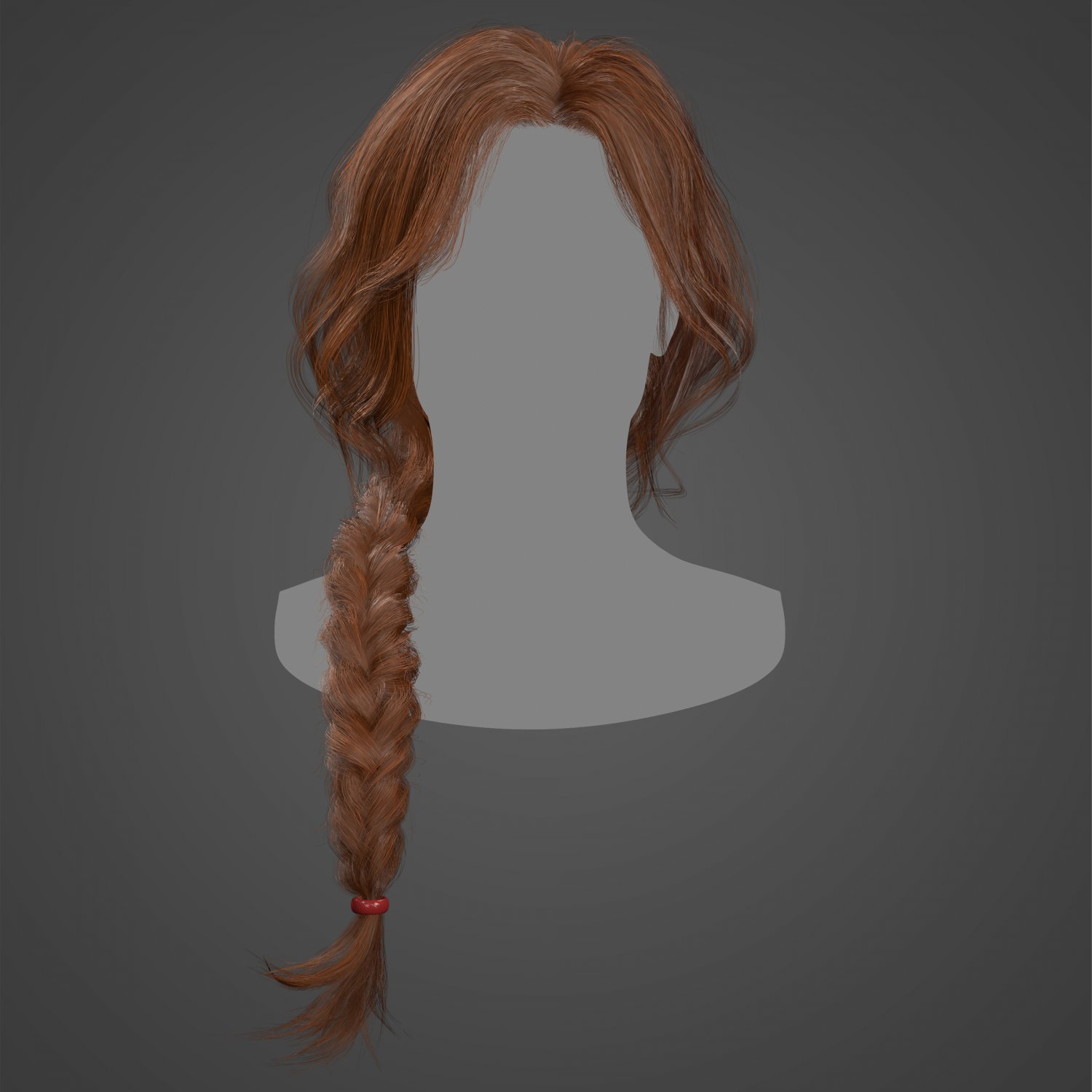 ArtStation - Realistic Long Male Hair Low-poly