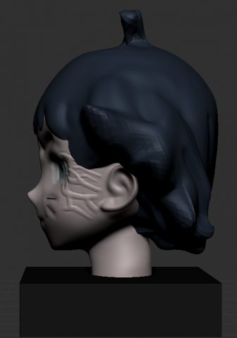himawari bust byakugan Model Cetak 3D .c4d .max .obj .3ds .fbx .stl .blend 