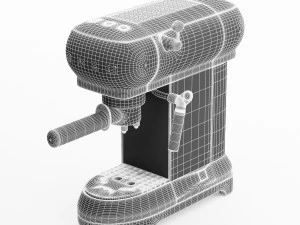 smeg espresso coffee machine 3D Model
