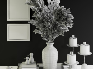 3dasset pampas decorative set Model 3D