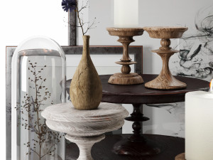 3dasset nuage woodwork decorative Model 3D