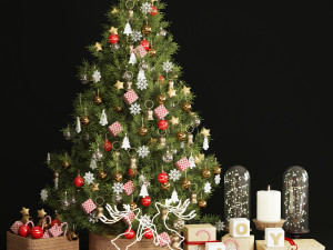 christmas tree decor Model 3D