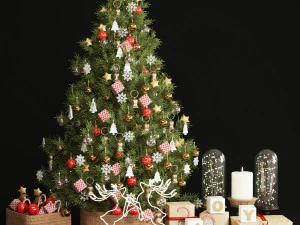 christmas tree decor 3D Model