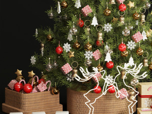 christmas tree decor Model 3D